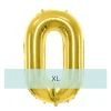 Zahlen Ballon 0 XL Gold