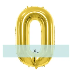 Zahlen Ballon 0 XL Gold