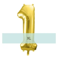 Zahlen Ballon 1 XL Gold