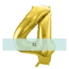 Zahlen Ballon 4 XL Gold