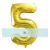 Zahlen Ballon 5 XL Gold