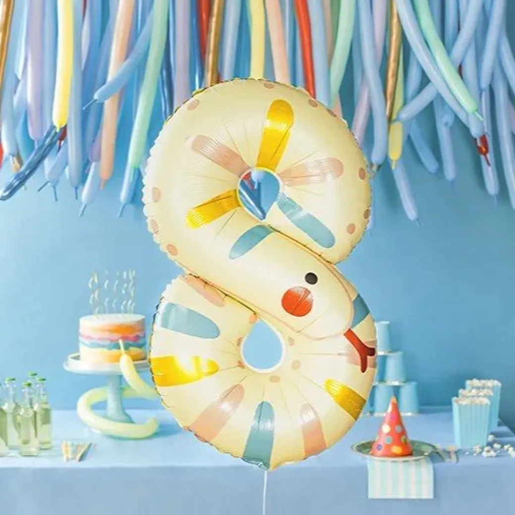 Zahlen Ballon 8 XL Schlange