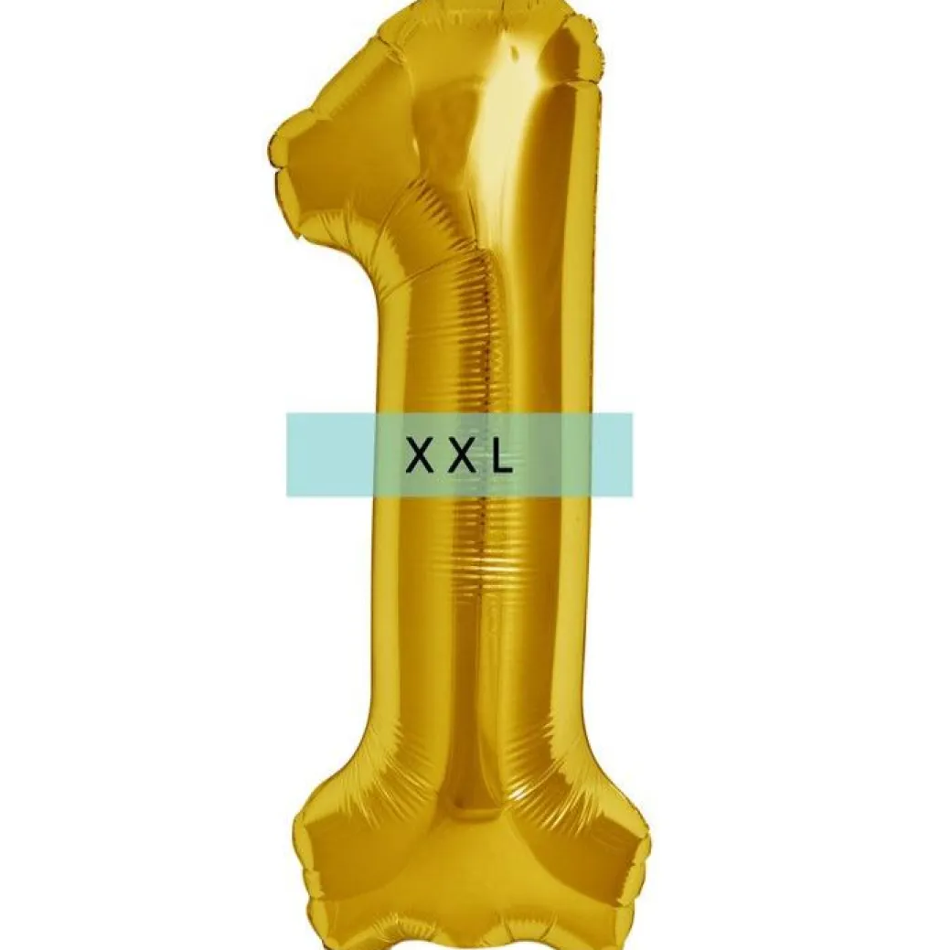 Zahlen Ballon 1 XXL Gold