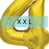 Zahlen Ballon 4 XXL Gold