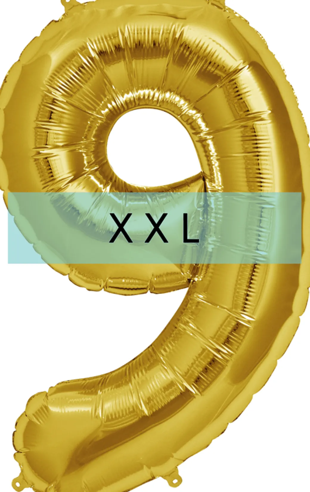 Zahlen Ballon 9 XXL Gold