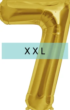Zahlen Ballon 7 XXL Gold