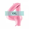 Zahlen Ballon 4 XXL Pastell Rosa