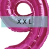 Zahlen Ballon 9 XXL Pink