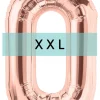 Zahlen Ballon 0 XXL Roségold