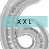 Zahlen Ballon 6 XXL Silber