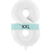 Zahlen Ballon 8 XXL Weiß
