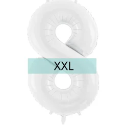 Zahlen Ballon 8 XXL Weiß