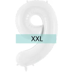 Zahlen Ballon 9 XXL Weiß